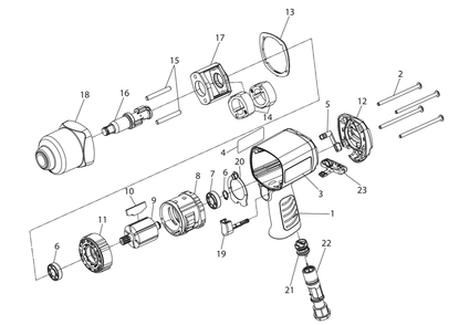 Part Location Diagram of 2131-6 Ingersoll Rand Retainer